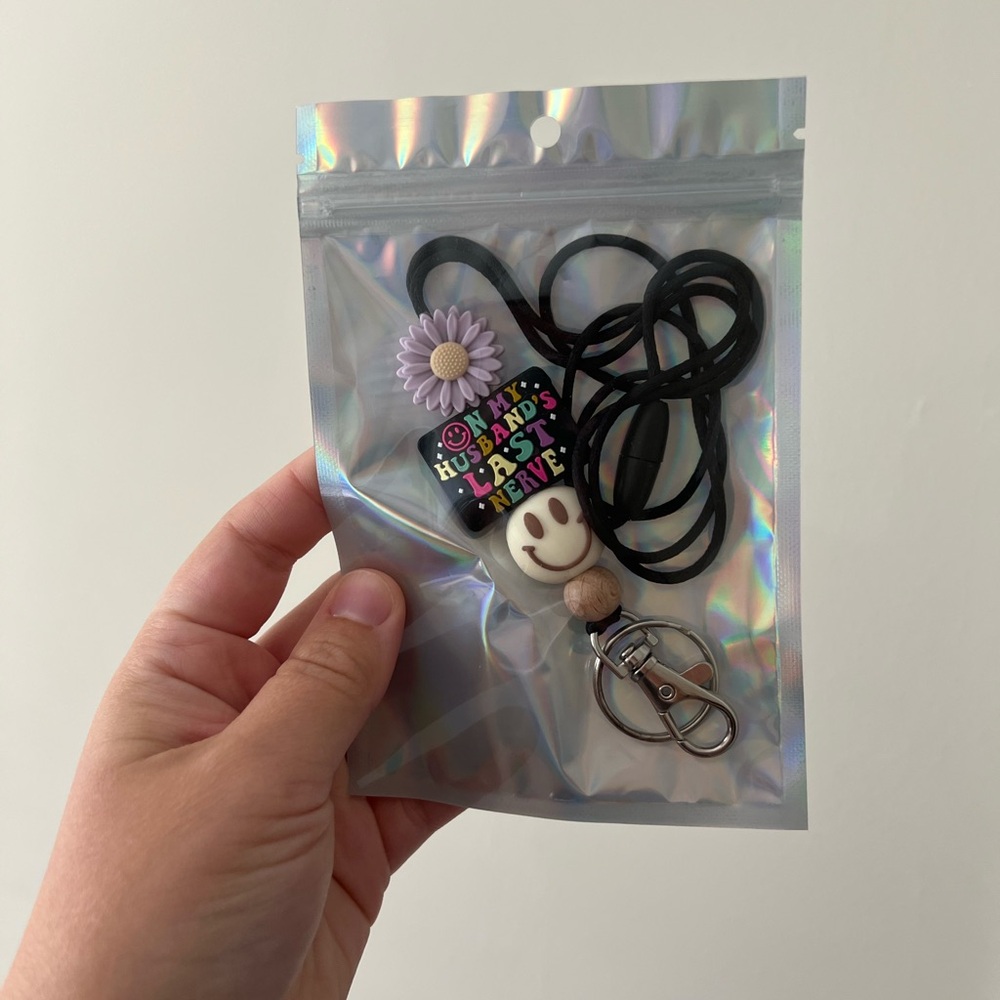 On my husbands last nerve lanyard